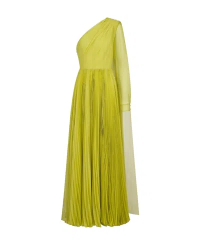 Dior Dream Asymmetrical Dress In Yellow