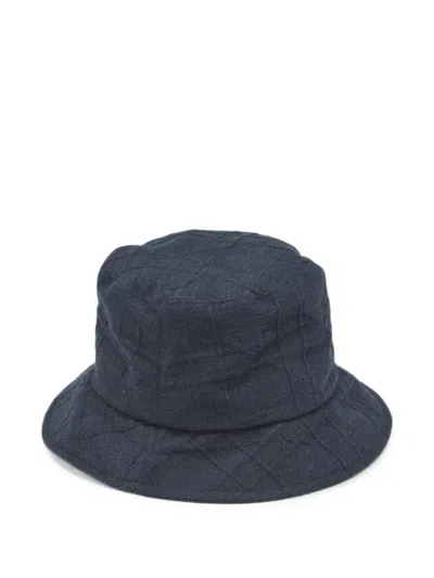 Pre-owned Dior Drop-brim Bucket Hat In Blue
