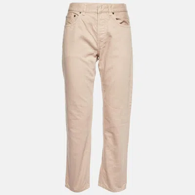 Pre-owned Dior Dusty Pink Denim Straight Fit Jeans S/waist 31"