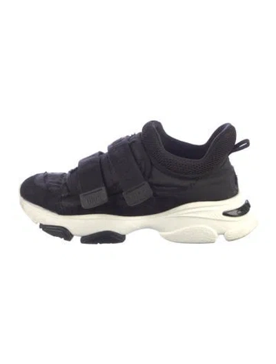Pre-owned Dior D-wander Chunky Sneakers In Black