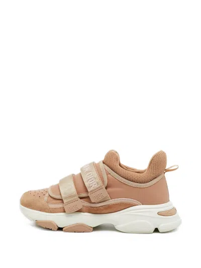 Pre-owned Dior D-wander Touch-strap Sneakers In Neutrals