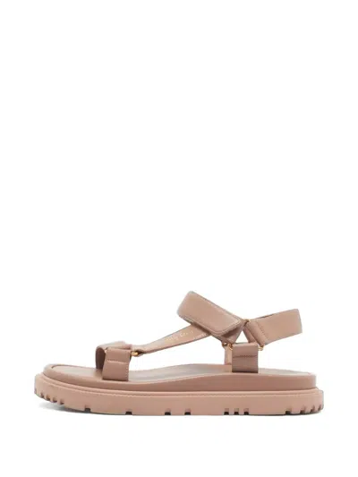 Pre-owned Dior D-wave Ankle-strap Sandals In Pink