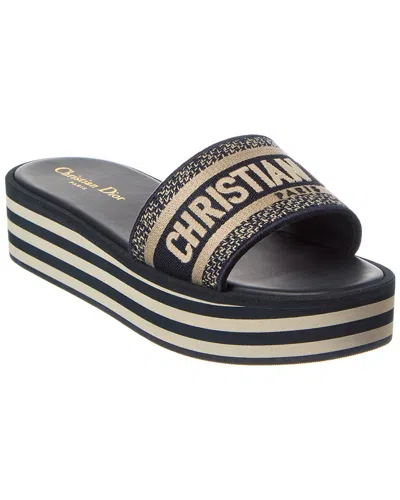 Dior Dway Canvas Platform Sandal