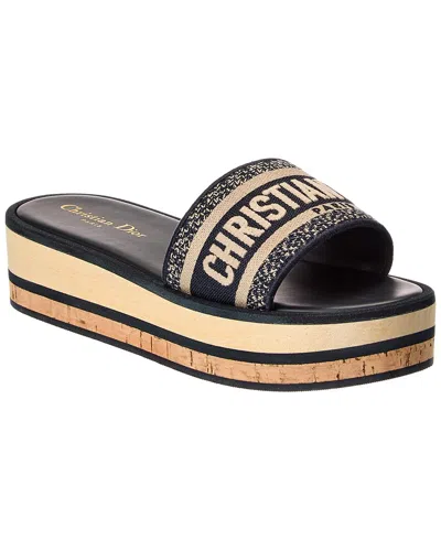 Dior Dway Canvas Platform Sandal