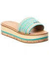 Dior Dway Canvas Platform Slide In Blue