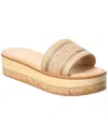 Dior Dway Canvas Platform Slide In Brown