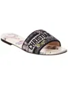 Dior Dway Canvas Sandal In Black