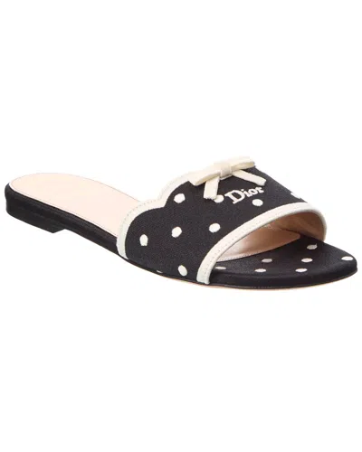 Dior Dway Canvas Sandal In Black