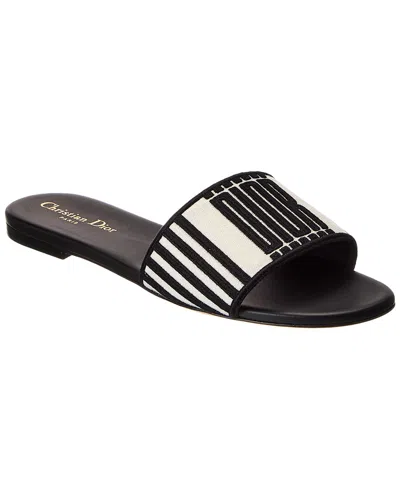 Dior Dway Canvas Slide In White