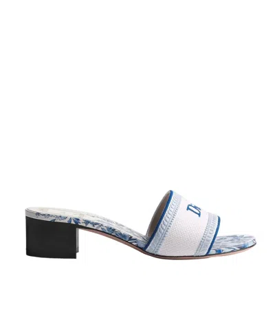 Dior Dway Heeled Slide In Blue