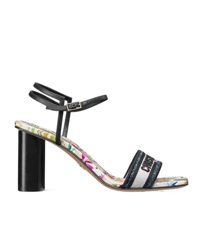 Dior Dway High-heeled Sandals In Black