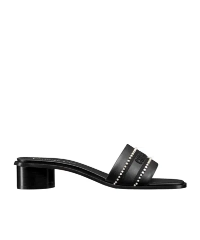 Dior Dway High-heeled Sandals In Black