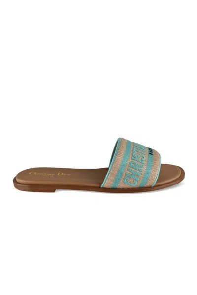 Dior Dway Sandals In Brown
