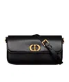 Dior East-west Double Carry 30 Montaigne Avenue Mini Bag In Black