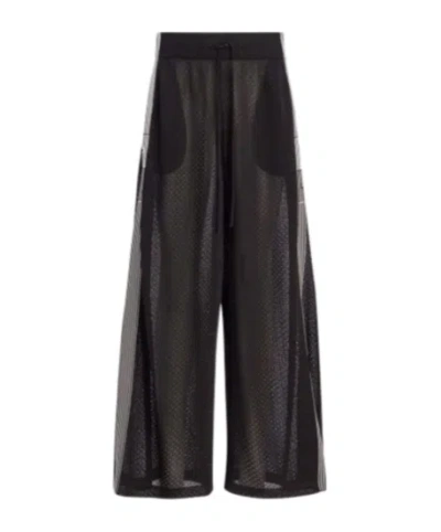 Dior Elastic Waist Casual Pants In Black