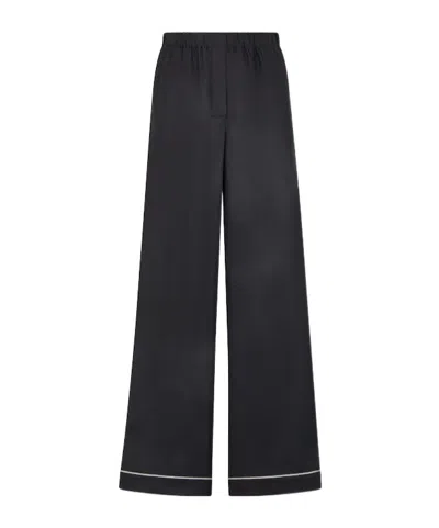 Dior Elastic Waist Casual Pants In Black
