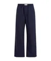 Dior Elastic Waist Casual Pants In Blue