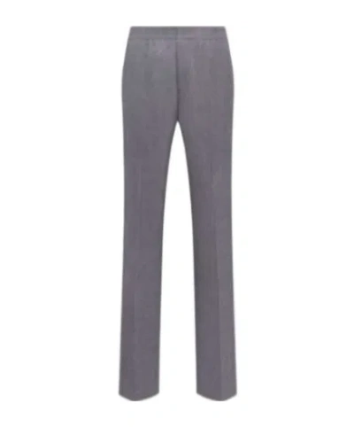 Dior Elastic Waist Casual Pants In Gray