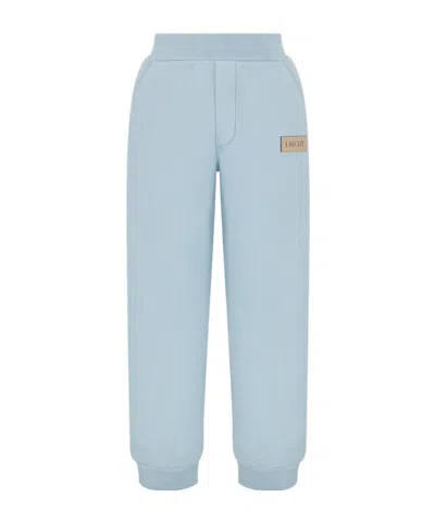 Dior Elastic Waist Sweatpants In Blue