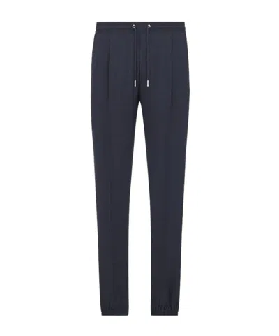 Dior Elastic Waist Sweatpants In Blue