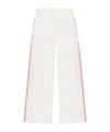 Dior Elastic Waist Sweatpants In White