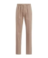 Dior Elastic Waistband Casual Pants In Nude