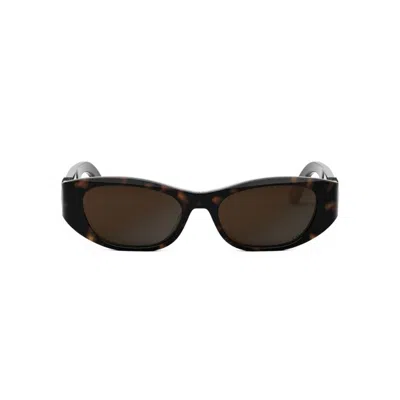 Dior Elliptical Sunglasses In Green