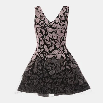 Pre-owned Dior Embellished Cocktail Dress In Black