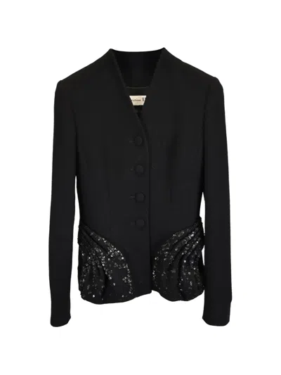 Pre-owned Dior Embellished Jacket In Black