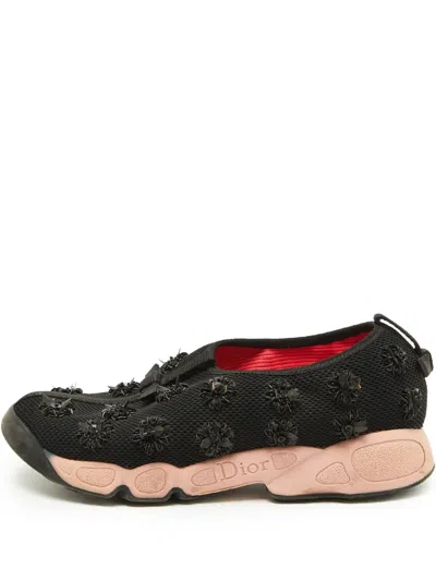 Pre-owned Dior Embellished Slip-on Sneakers