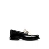 Dior Emblem Leather Loafers Women In Black
