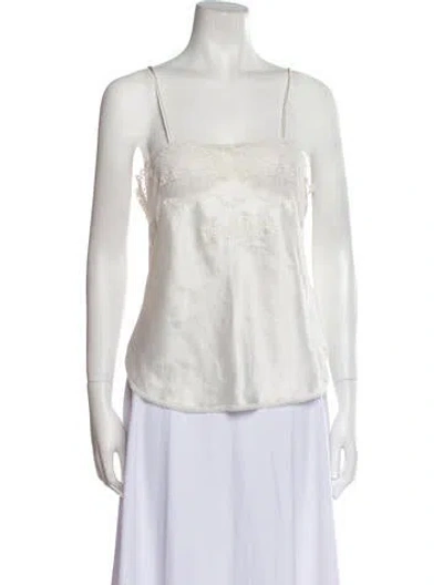 Pre-owned Dior Embroidered Accent Pajamas In White