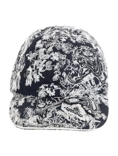 Pre-owned Dior Embroidered Baseball Cap. In Blue