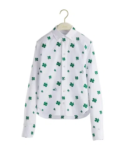 Dior Embroidered Blouse In White