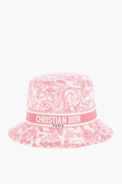 Dior Embroidered Cotton Bobby Bucket Hat Grösse 57