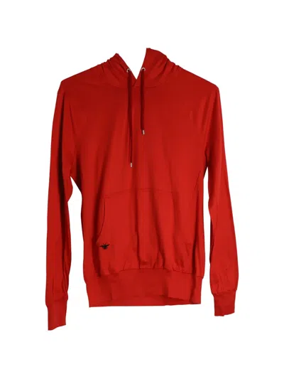 Pre-owned Dior Embroidered Hoodie In Red