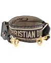 Dior Embroidered Shoulder Strap (authentic Pre-loved) In Black