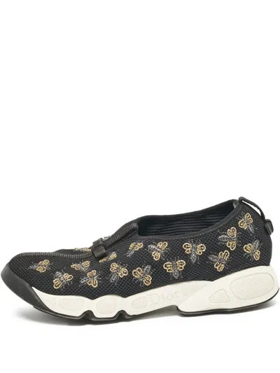 Pre-owned Dior Embroidered Slip-on Sneakers
