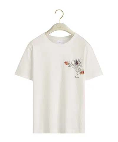 Dior Embroidered T-shirt In White