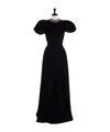 Dior Embroidery Long Dress In Black