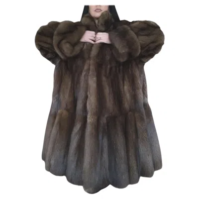 Pre-owned Dior Emperial Tortora Russian Sable Fur Coat Size 24 185000$  Label ~no Duties In Black