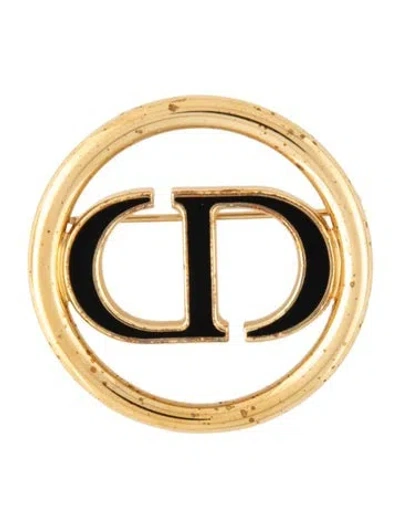 Pre-owned Dior Enamel 30 Montaigne Brooch In Multicolor