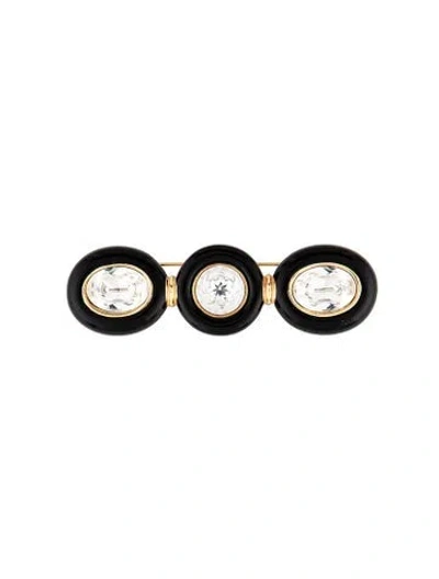 Pre-owned Dior Enamel & Crystal Brooch In Multicolor