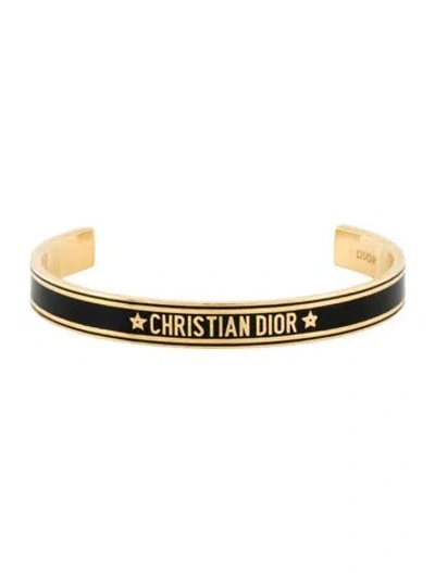 Pre-owned Dior Enamel Code Bangle, 7" In Multi
