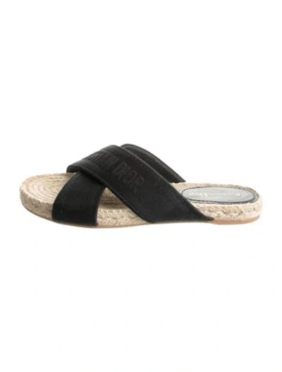 Pre-owned Dior Espadrilles In Black