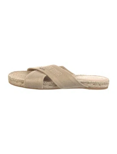 Pre-owned Dior Espadrilles In Neutral