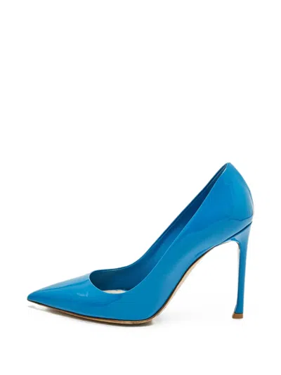 Pre-owned Dior Essence Pointed-toe Pumps In Blue