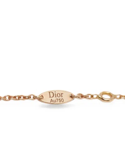 Pre-owned Dior Étoile Des Vents Diamond Necklace In Pink