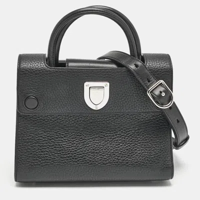 Pre-owned Dior Ever Top Handle Bag In Black