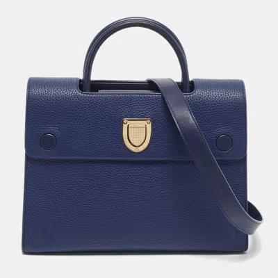 Pre-owned Dior Ever Tote In Blue